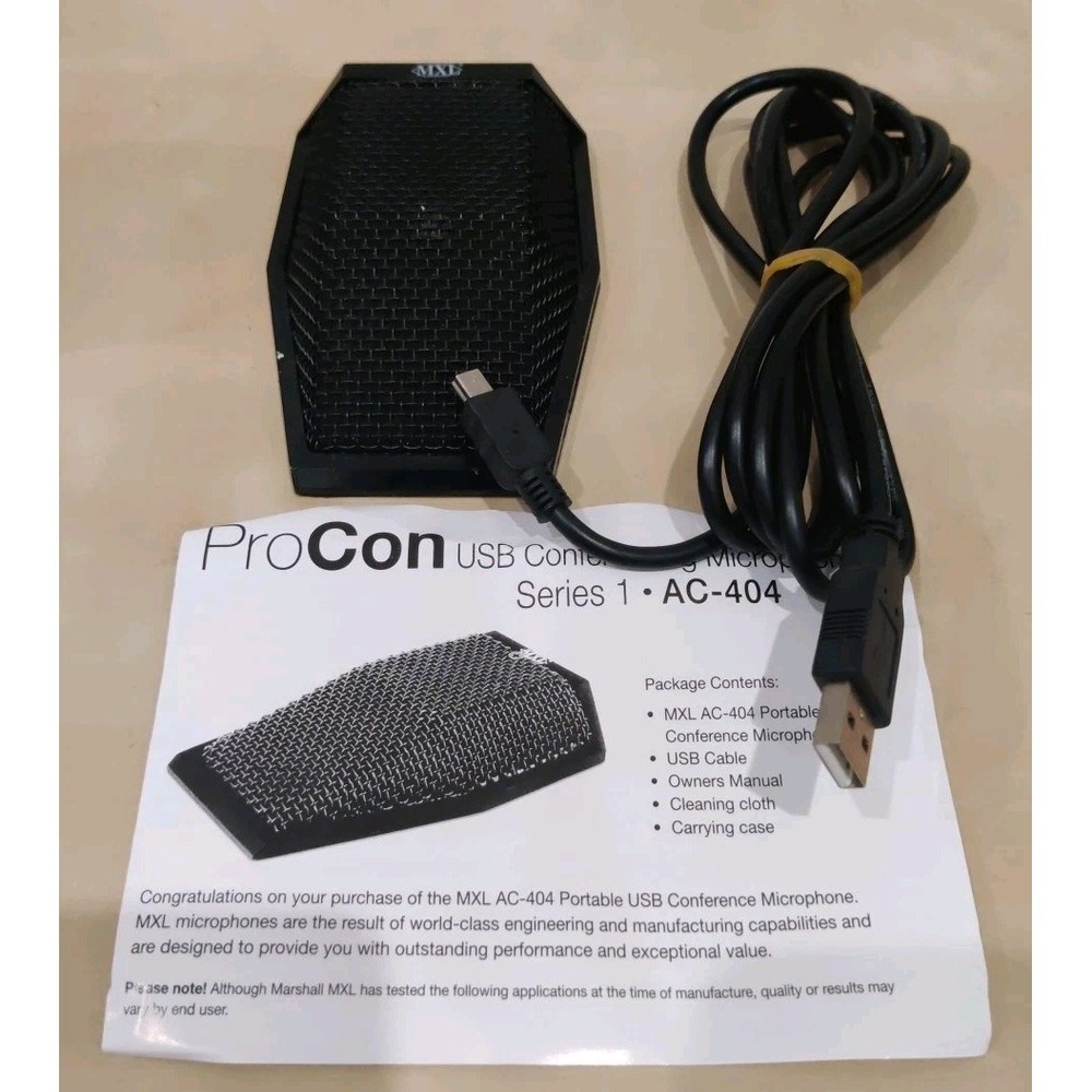 MXL PROCON SERIES 1 AC-404USB USB-Powered Microphone‎ w/Cable